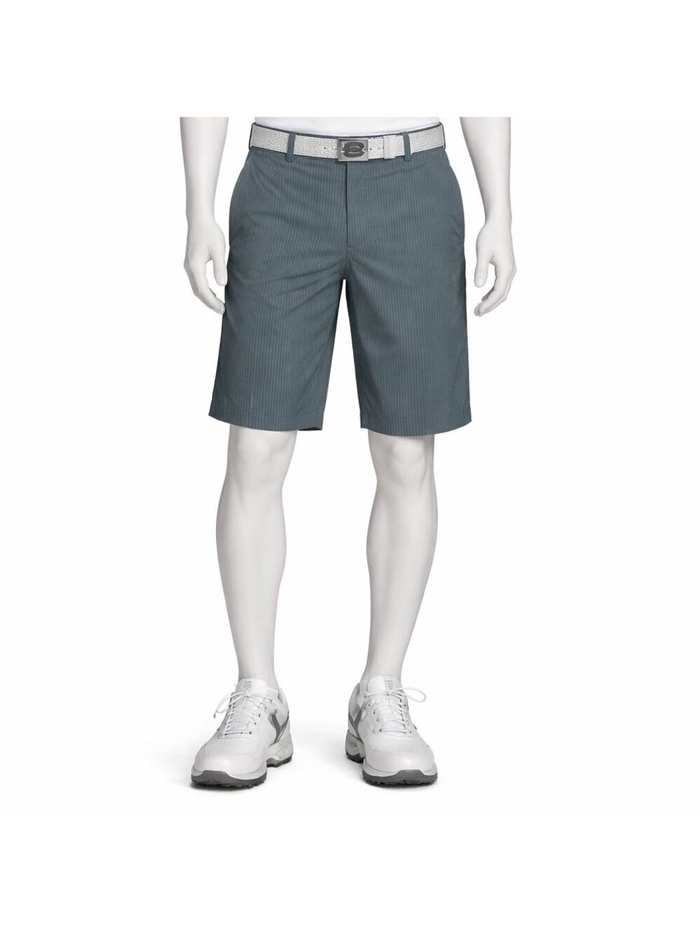 Under Armour ColdBlack Golf Shorts Mens 40 Gray Striped Performance Stretch